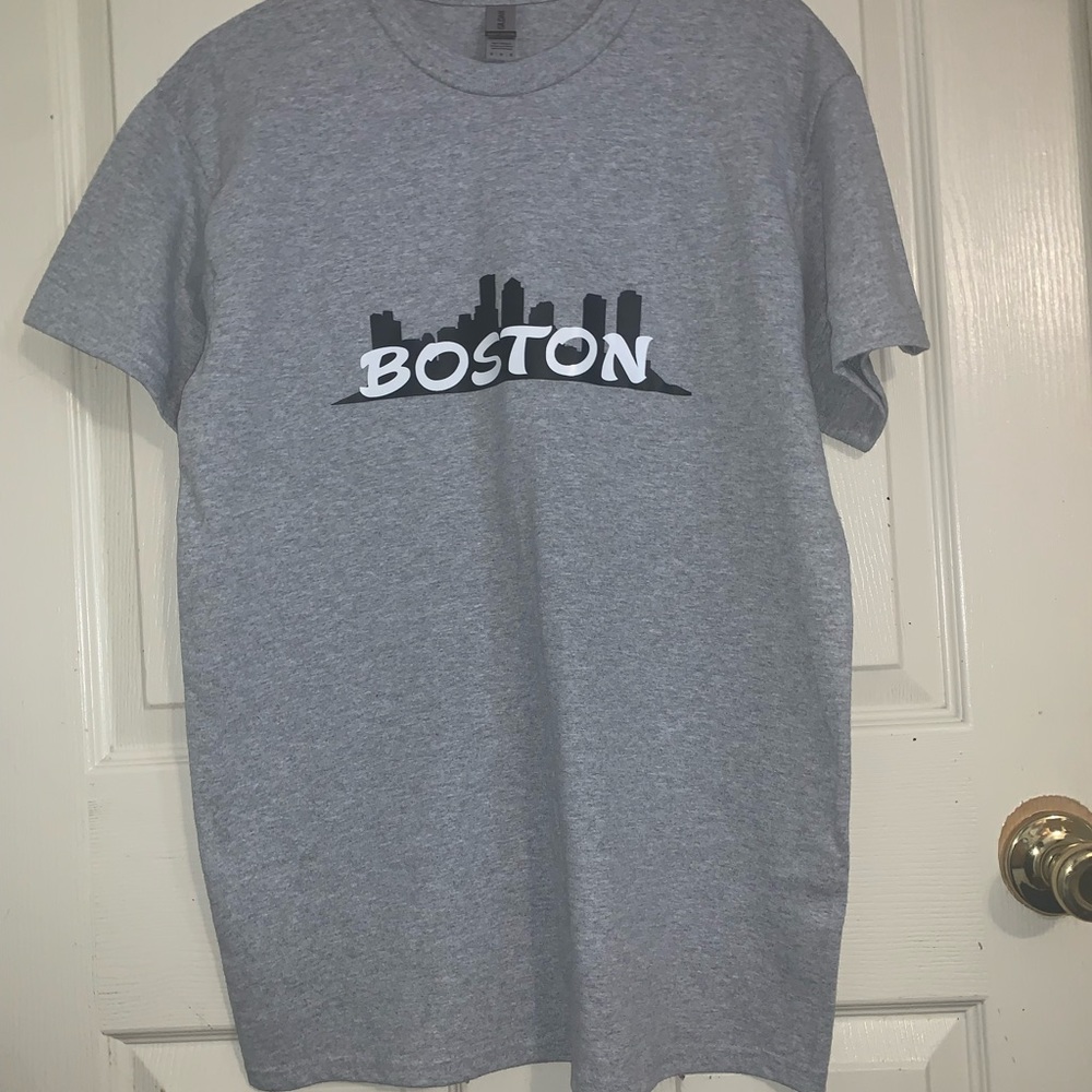 Boston skyline tee shirt from my personal screen printing business